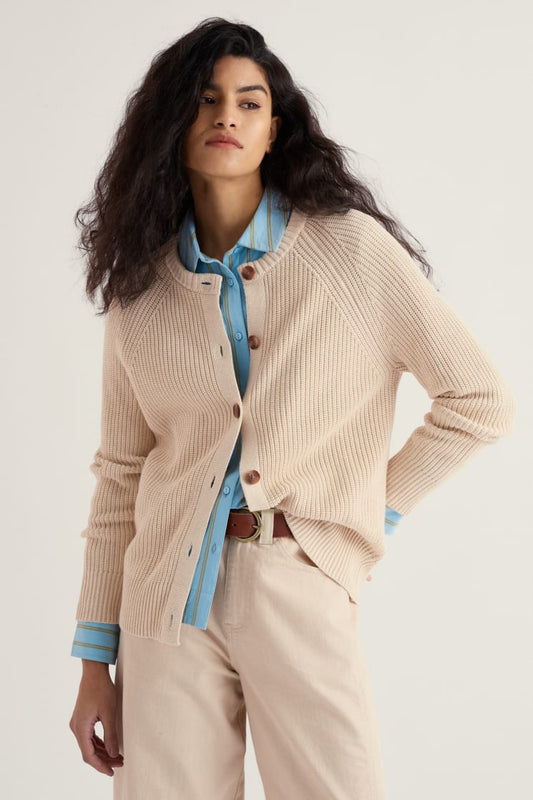 Seasalt Potters Meadow Organic Cotton Knitted Cardigan