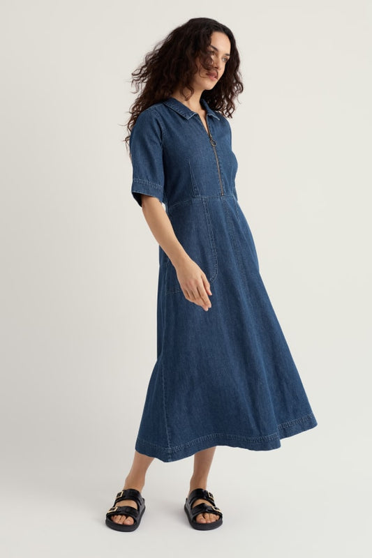 Seasalt Gwenter Denim Midi Dress