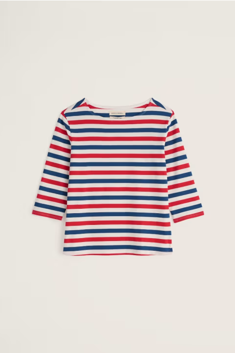 Seasalt Sailor 3/4 Sleeve Top in GOTS-Certified Organic Cotton Jersey