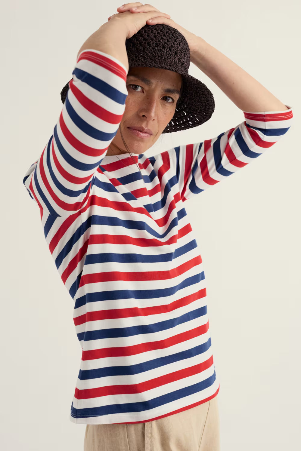 Seasalt Sailor 3/4 Sleeve Top in GOTS-Certified Organic Cotton Jersey