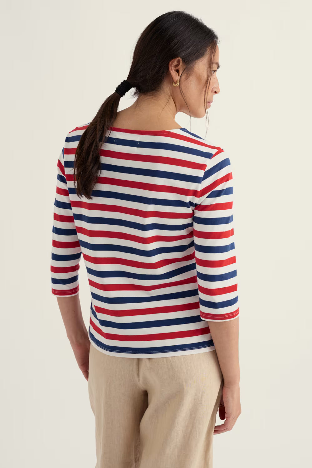 Seasalt Sailor 3/4 Sleeve Top in GOTS-Certified Organic Cotton Jersey