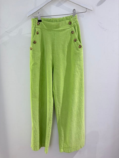 Italian collection Corduroy Button Pocket Wide Leg Trouser 5653