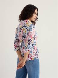 Seasalt larissa shirt inky botanical tansy