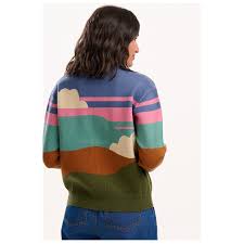 Sugarhill Solana knitted bomber cloudy hill