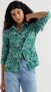 Seasalt larissa shirt Woodland Floral Dark Stem