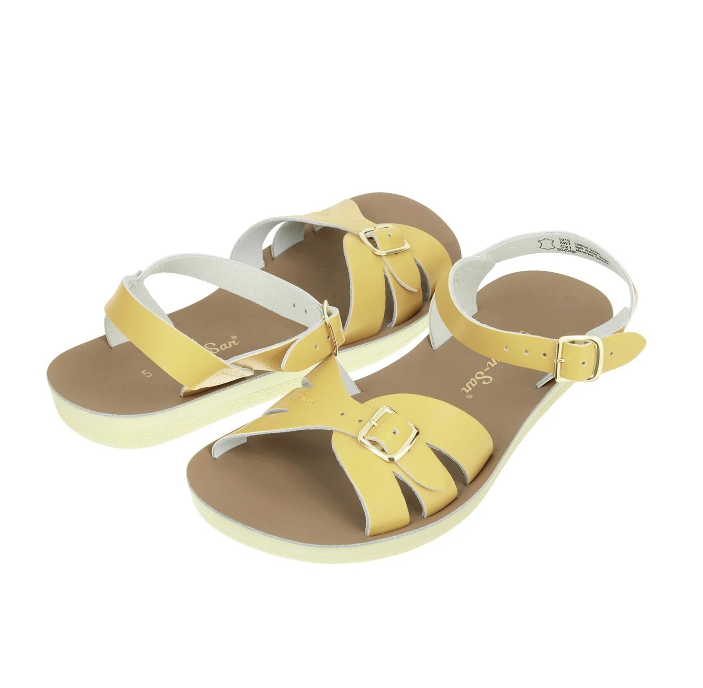 Saltwater Boardwalk Butter Yellow Womens Sandal