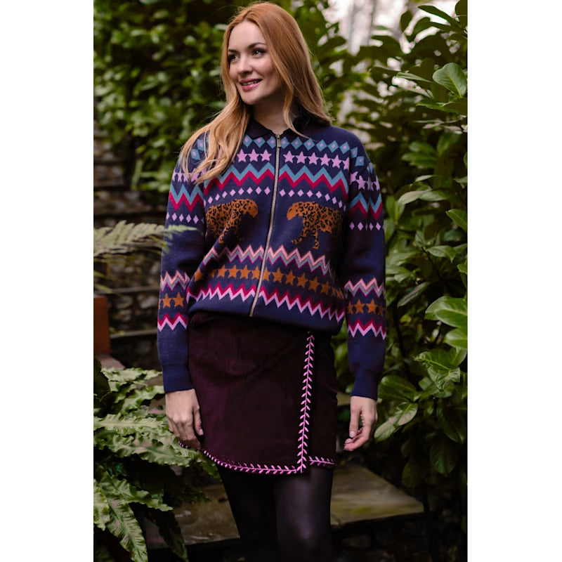 Sugarhill Katlin Knitted Bomber Jacket