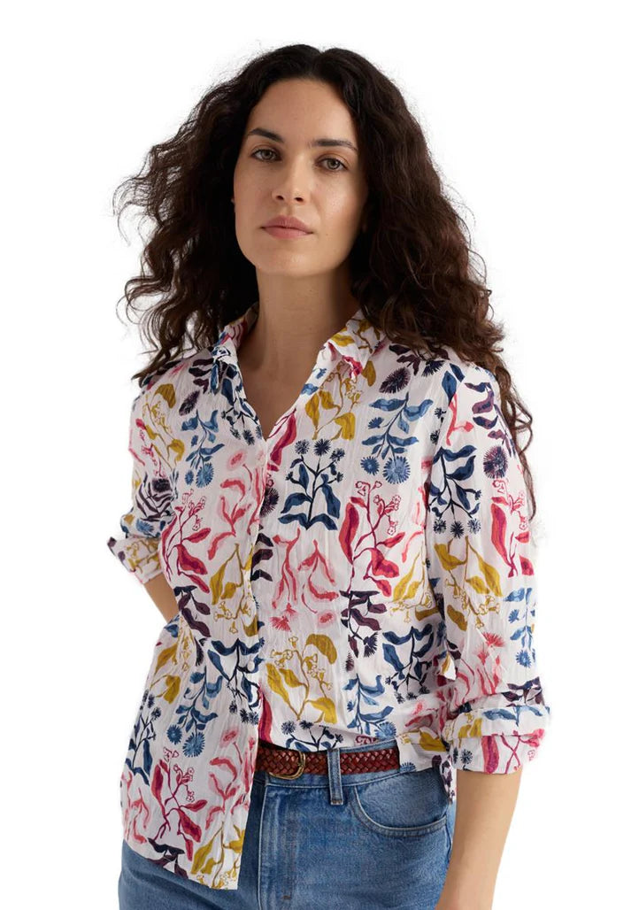 Seasalt larissa shirt inky botanical tansy