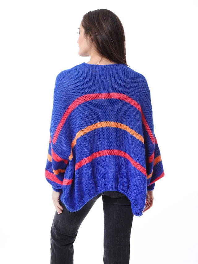 Kris ana mohair mix cardigan - Blue