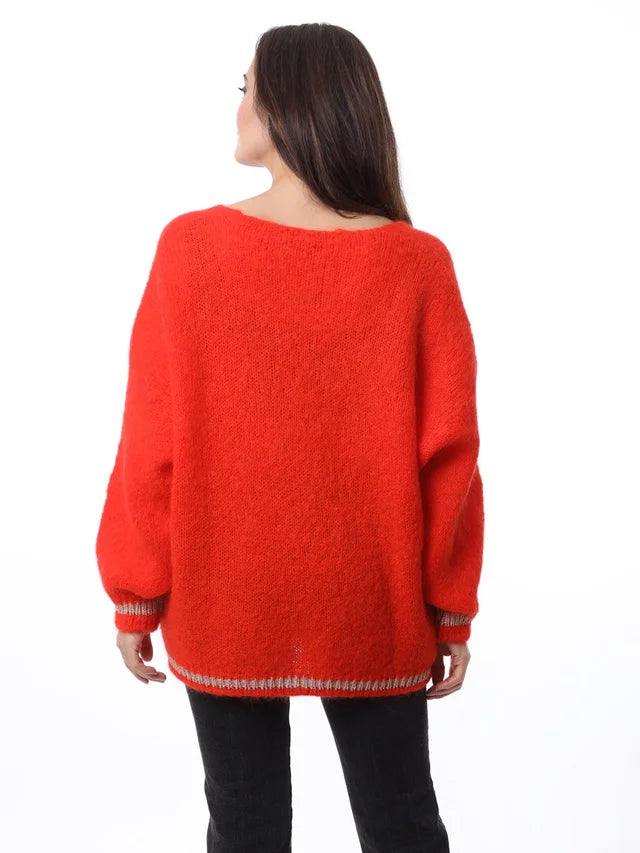 Kris ana Mohair mix Jumper - Orange