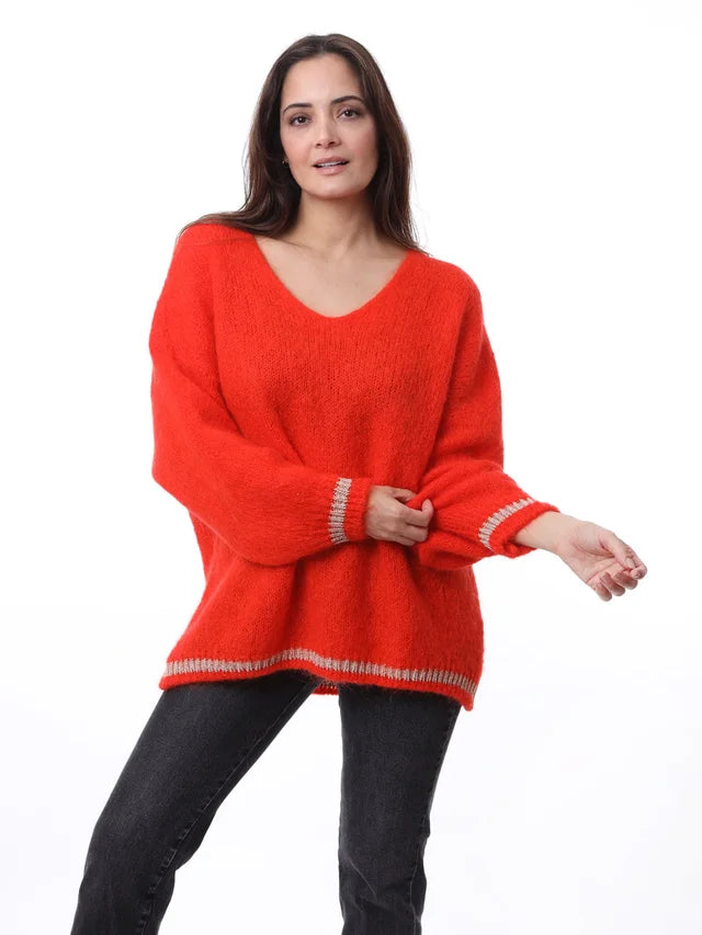 Kris ana Mohair mix Jumper - Orange