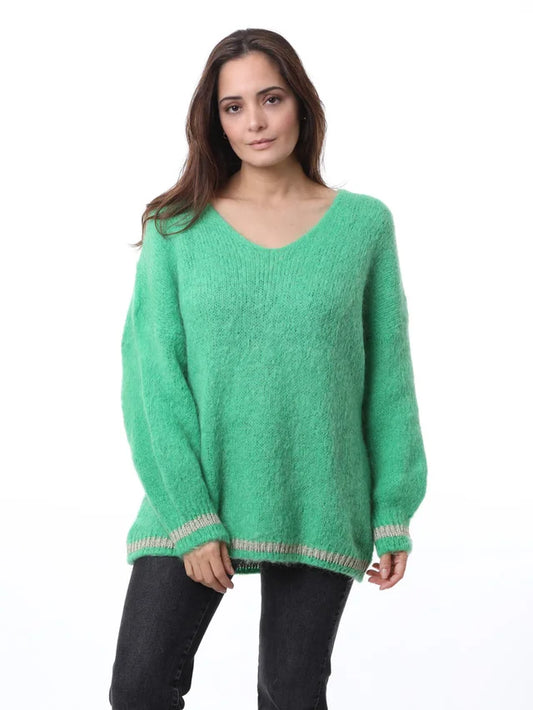 Kris ana mohair mix Jumper - Light green