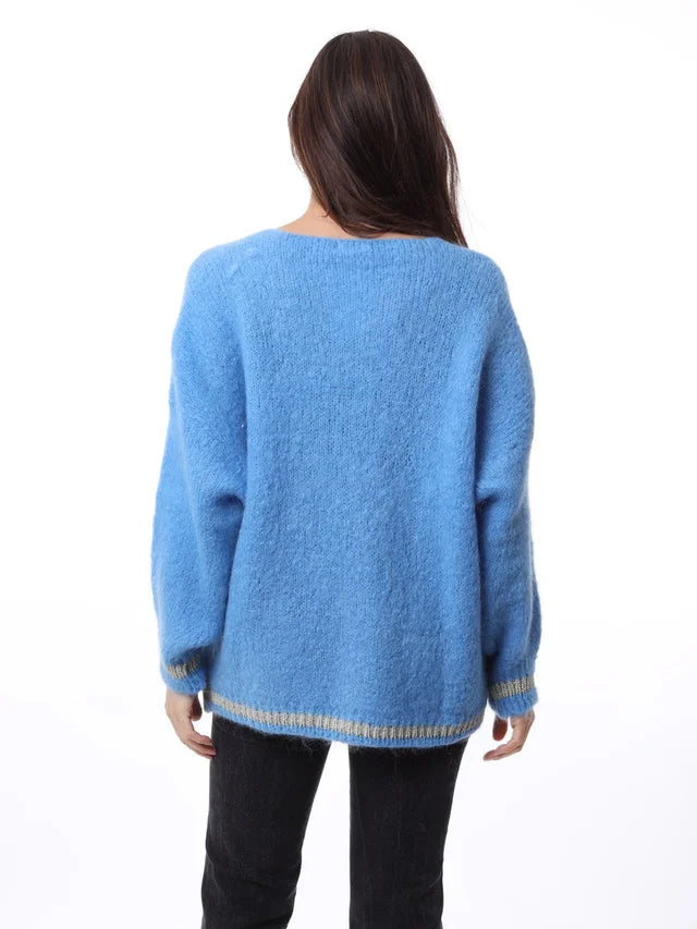 Kris ana mohair mix Jumper - Light Blue