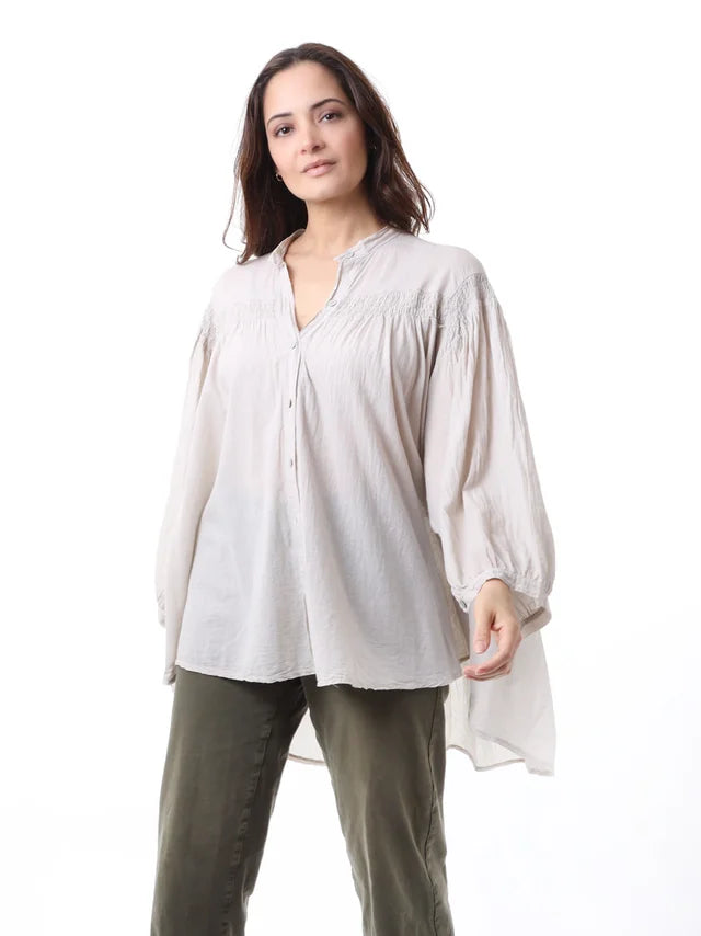 Kris ana oversized blouse - beige