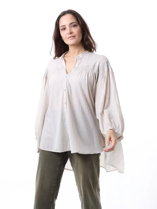 Kris ana oversized blouse - beige