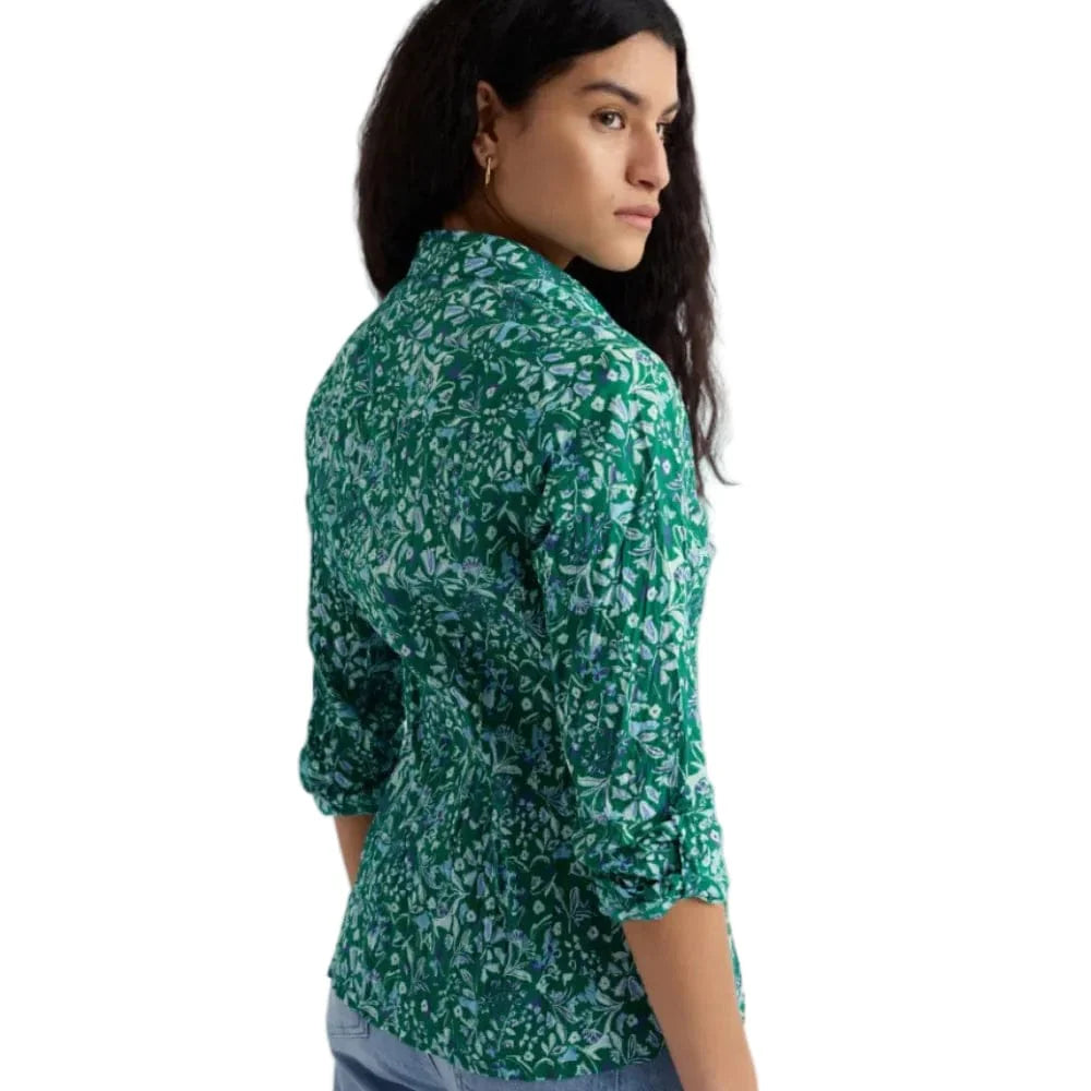 Seasalt larissa shirt Woodland Floral Dark Stem
