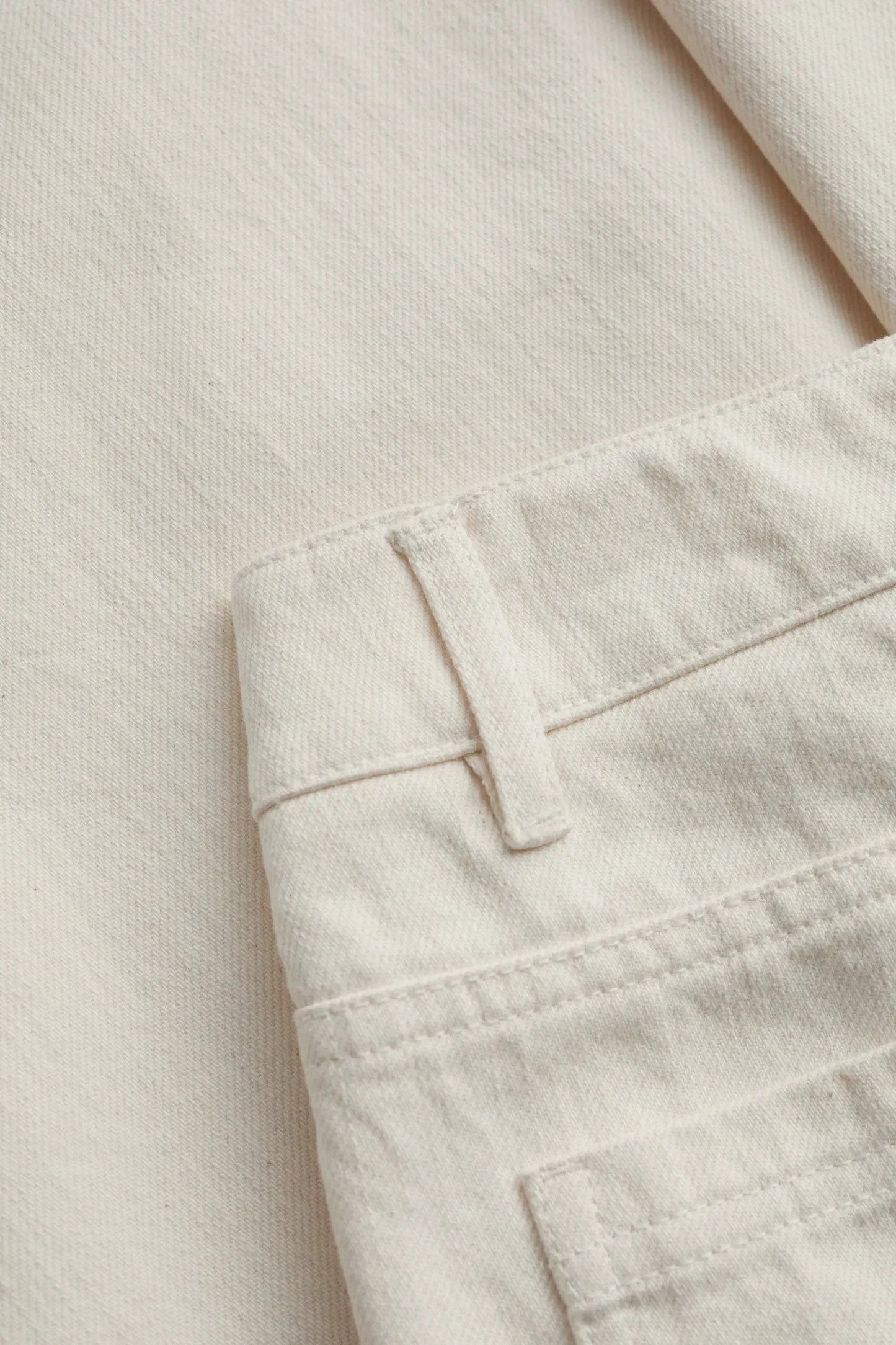 Seasalt Barnes crop trousers -Ecru twill