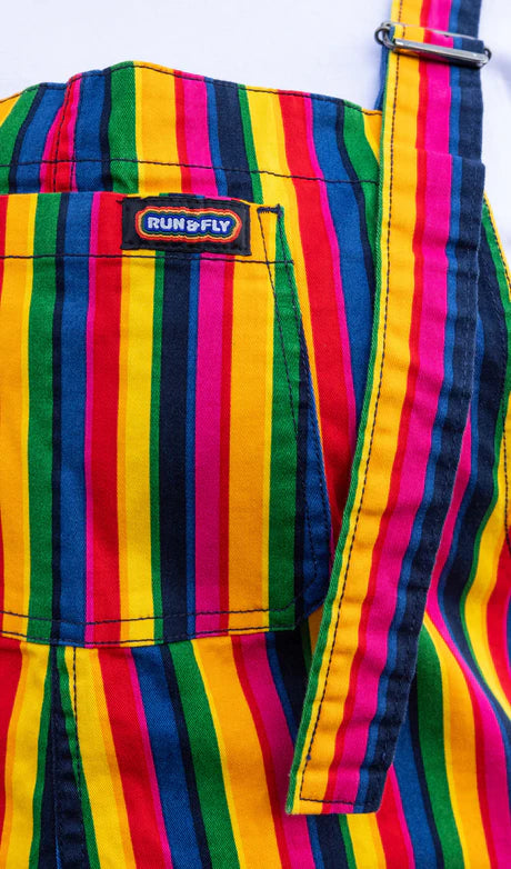 Run and Fly Rainbow dungarees