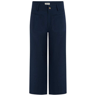 Sugarhill Skye Cropped Trousers - Navy, Wild Strawberry