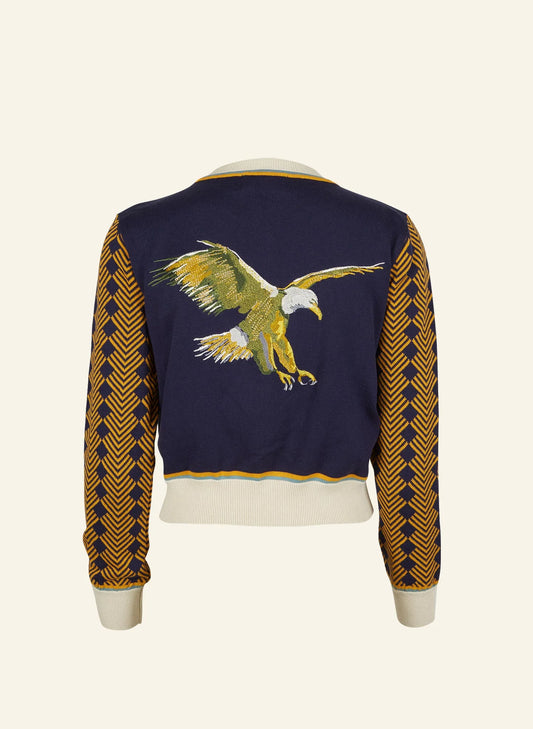 Palava Vera Embroidered large Eagle Cardigan