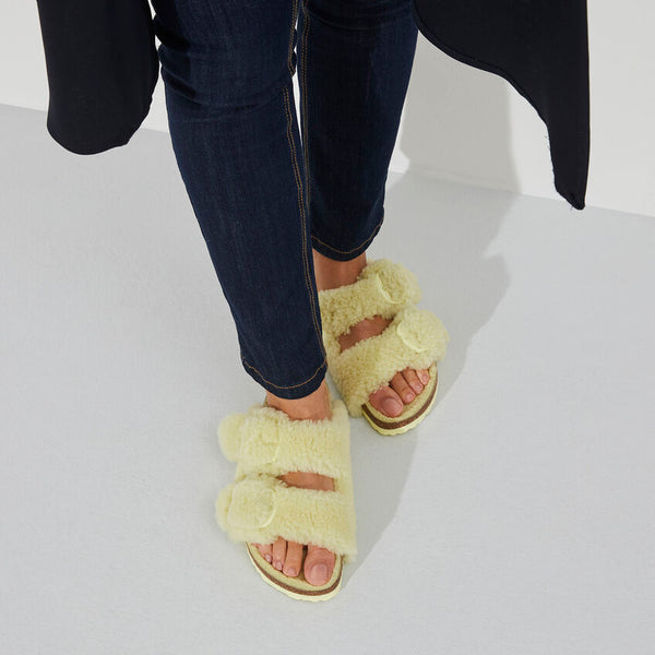 Birkenstock Arizona - Shearling Teddy - Popcorn