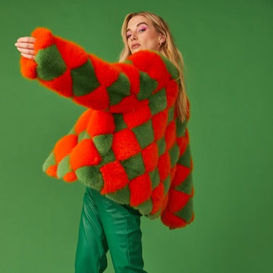 Jayley Delilah Diamond Checked jacket
