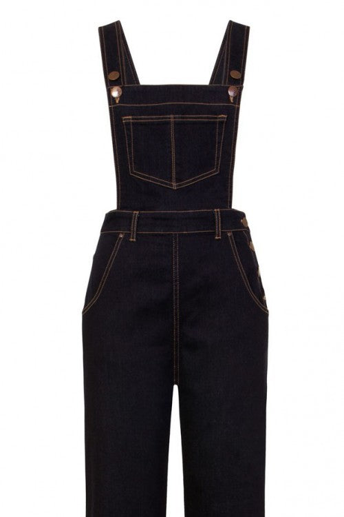 Vetinee Women Denim Bib Overalls Jeans Dark Wash Pants with Adjustable  Straps Pockets, Size S-2XL - Walmart.com