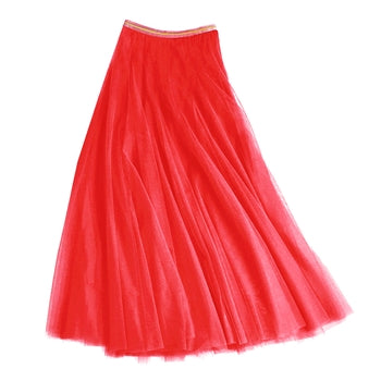 Last true angel tulle layer skirt in coral