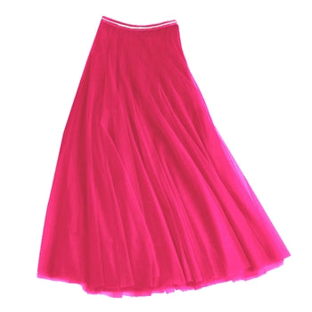 Last true angel tulle layer skirt in hot pink