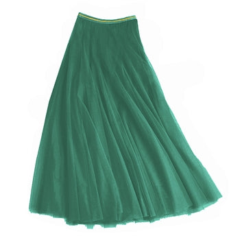 Last true angel tulle net layer skirt in kelly green