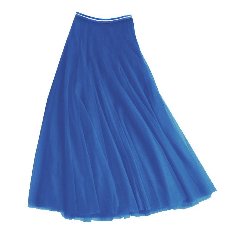 Last true angel tulle layer skirt in Royal blue