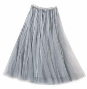 Last true angel tulle layer skirt in Silver Sparkle